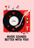 Cute Valentine's Day Card - Music Sounds Better With You created by Nicola Watson