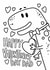 Cute Valentine's Day Card - For Dad - Dinosaur - Colouring Card created by Laurent Collective
