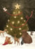 Classic Christmas Card - Woodland Animals - Christmas Tree created by Jo Couch