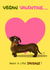 Funny Valentine's Day Card - Vegan Sausage created by Bryony Jackson Walters