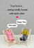 Funny Valentines Card - Honest Love - Cheeky Anniversary Card created by Bold & Bright Cards