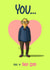 Funny Anniversary/Valentine's Day Card - You Are A Sex God - For Him created by Bryony Jackson Walters