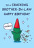 Funny Birthday Card - For Brother In Law - Cracking Bum created by Cheeky Legends