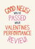 Funny Valentine’s Day Card - Good News - Performance Review created by Christine Cuddihy Illustration