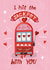 Cute Valentine's Day/Anniversary Card - Slot Machine - I Hit The Jackpot With You created by Silky Rose Design