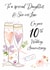 Traditional 10th Anniversary Card - For Daughter & Son In Law - Glasses created by Katie Phythian Design