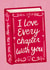 Cute Valentine's Day/Anniversary Card - I Love Every Chapter With You created by Silky Rose Design