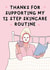 Funny Valentine's Card - For Husband - Skincare Routine created by Stuck Shop Gifts