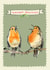 Classic Christmas Card - Robins - Season's Tweetings created by Poet and Painter