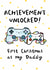 Cute Christmas Card - For New Dad - Achievement Unlocked Gamer - First Christmas created by Arrow Gift Co