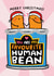 Funny Christmas Card - Favourite Human Bean Pun - For Partner created by Arrow Gift Co