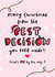 Funny Christmas Card - For Partner - Best Decision You Ever Made created by Arrow Gift Co