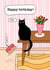 Cute birthday card - funny cat created by Deadpixel