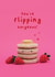 Cute Valentine's Day Card - Pancakes - Flipping Gorgeous created by Lemon and Sugar