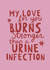 Funny urine infection valentine card created by Giddy Kipper