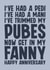 Naughty Anniversary Card - For Him - Trimmed My Pubes created by Blind Faith