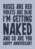 Cheeky Anniversary Card - For Him - Let's Get Naked created by Blind Faith