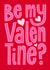 Classic Valentine's Day Card - Be Mine created by Alice Griffiths Illustration