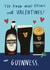Funny Valentine's Day Card - Guinness created by Alice Mole Illustration