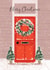 Classic Christmas Card - Front Door - Wreath created by Rebecca Prinn