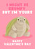 Funny Valentine's Day Card - Grumpy Timmy Turtle created by Pink Peach Cards