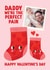 Cute Valentine's Day Card - For Daddy - Perfect Pair created by Lemon and Sugar 