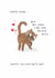 Cute Valentine's Day Card - Farts Fade - Cat - Love For You Never Will created by Making Meadows Ltd