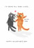 Cute Valentine's Day Card - I'd Spend All Nine Lives With You - Cats created by Making Meadows Ltd
