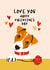 Cute Valentine's Day Card - Jack Russell Terrier created by Diva Doodle Designs