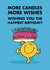Cute Birthday Card - More Candles, More Wishes - Mr. Men - Mr. Happy created by Mr. Men