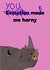 Funny card from your horny little valentine. Rhino they’re gonna love it. created by Peter Cole Puns