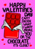 Funny Valentine’s Day Card – Can’t Choose Between You or the Chocolate created by Louise Burgoyne