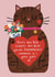 Cute Valentine's Day Card - You'll Do - From The Cat created by Alice Mole Illustration