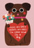 Funny Valentine's Day Card - From The Dog - I'm Colour Blind created by Alice Mole Illustration