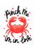 Cute Crab Valentine’s Day Card - Pinch Me I’m In Love - Hearts created by Ria Hope Design