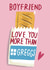 Funny Valentine's Day Card - For Boyfriend - Greggs Sausage Roll created by @AimeeStevens.Design