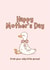 From your silly little goose on Mother’s Day - cute fro mum created by Molly Cards UK
