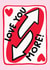 Cute Valentine's Day/Anniversary Card - Love You More! - Uno Game created by Studio Doodles