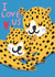 Cute Valentine's Day Card - Cheetahs - I Love Us created by @AimeeStevens.Design