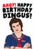 Fun Birthday Card - Happy Birthday Dingus - Steve Harrington - Stranger Things created by Studio Doodles