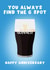 Cheeky Anniversary Card - For Him - Guinness - G Spot created by Pink Peach Cards