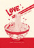 Arty Valentine’s Card - Ramen - Love At First Slurp created by Kasia Cards