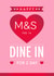 Fun Valentine's Day Card - M&S - Dine In For 2 created by Mrs Best Paper Co.
