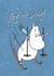 Cute Christmas Card - Let it Snow - Skiing - Moomin created by Moomin Characters
