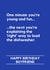 Funny Birthday Card - For Boyfriend - One Minute You're Young And Fun created by Making Lemonade