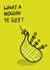 Cute Exam/Graduation Card - What A Noggin Ye Got - Bagpipe created by Greetin’ Cards UK