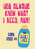Funny Mother's Day Card - You Always Know What I Need, Mum! - Cash, Food & Hair Oil created by Tainted Genie