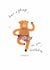 Cute Birthday Card - Have A Fling - Highland Cow - Kilt created by Pink Pig