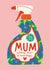 Cute Mother’s Day Card - Mum Solves 99.9% Of Bad Days - Spray created by AbiGoLucky