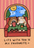 Cute Valentine's Day Card - Cosy Cats - Life With You Is My Favourite created by Wren & Wilson